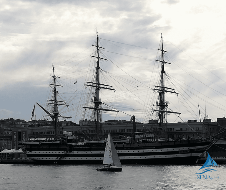 Amerigo Vespucci in porto a Trieste